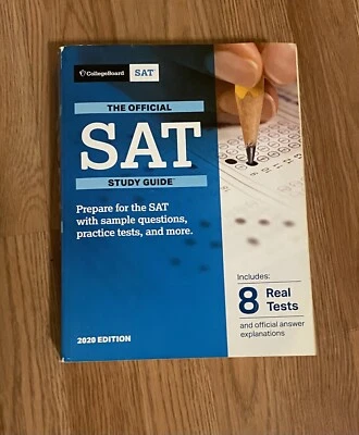 Official SAT Study Guide 2020 Edition by The College Board Paperback - 8 Tests - Image 1 of 2