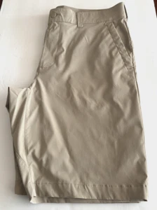 George Beige Shorts Size 36 Chino Moisture Wicking Pockets 10.5” Inseam Mens O14 - Picture 1 of 5