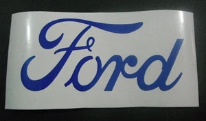 Ford blue vinyl sticker / decal 190mm x 90mm - Foto 1 di 4