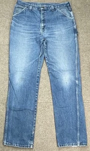 Jeans Texas Vintage Para Hombre 5 Bolsillos Ideal Cremallera Jeans Talla 36x34 (Real 36x33) - Imagen 1 de 21