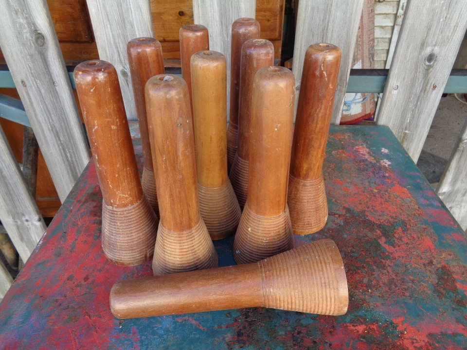 10 anciennes bobines file couture mercerie Usine Industrielle Atelier Vintage  - Photo 1/4