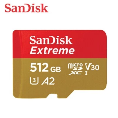 SanDisk Extreme 512GB 190MB/S Class 10 Micro SD MicroSDXC U3 Memory Card SDSQXAV - Image 1 of 3