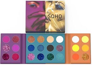 SKINNE Soho Chic Palette 24 Colors High Pigment Shimmer Matte Eyeshadow Palette