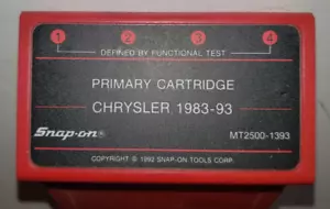 Cartucho primario escáner Snap On Tools MT2500-1393 Chrysler 1983-1993 sin probar - Imagen 1 de 5