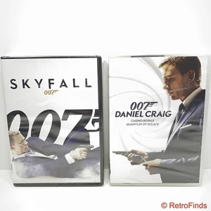 007 James Bond Casino Royale, Quantum of Solace, Skyfall DVDs Daniel Craig - New - Picture 1 of 4
