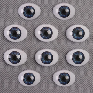 5 globos oculares acrílicos ojos PR espalda plana para muñecas recién nacidas de 20"-22" hágalo usted mismo - Imagen 1 de 7