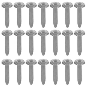 50 Pcs Double Nails Child Scrapbook Brads Decorative for Paper Crafts - Zdjęcie 1 z 12