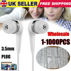 Lot 3.5mm In-ear Earphone Headphones Earbud W/ Mic For Iphone Samsung Wholesale