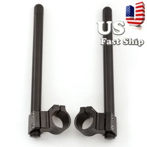 CNC Universal Clip On Clipons Handlebars 7/8'' Hanldebars Raised 1'' 51mm Higher - Picture 1 of 12