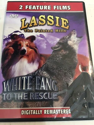 Lassie The Painted Hills & White Fang To The Rescue DVD Ships VERY GOOD - Image 1 of 2
