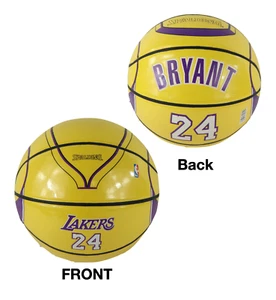 Vintage Spalding Los Angeles Lakers Kobe Bryant Jersey Basketball #24 Yellow - Picture 1 of 9