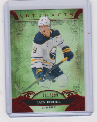 2020 2020-21 ARTIFACTS JACK EICHEL RUBY PARALLEL 361/399 138 BUFFALO SABRES - Image 1 of 2
