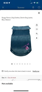 Doggy Parton Medium Blu Jeansjacke  - Bild 1 von 9