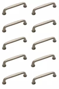Paquete de 10 - Tirador de gabinete con manija Amerock Kane 3-3/4" | Níquel desgastado BP53702WN - Imagen 1 de 3