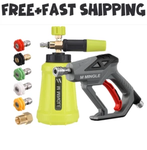 M MINGLE High Pressure Washer Gun with Foam Cannon, Cannon Dual... - Picture 1 of 9