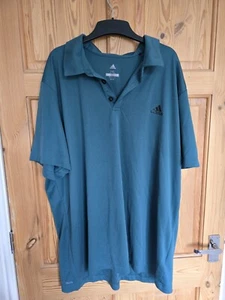 Trainingspoloshirt Herren Adidas grün Climalite Größe XXL - Bild 1 von 2