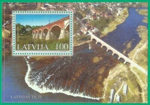 Latvia 2002 year mint block (**) Michel # blc.16, bridge - Picture 1 of 1