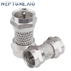 F Type Male to Male Connector 75 Ohm RG6 Coaxial Adapters for Coax Cables - Picture 1 of 7