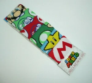 Super Mario 6 Pairs Socks Low Cut Women's Ladies 9-11 Nintendo NES Mushroom Star - Picture 1 of 5