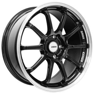 18x9.5" Flow Formed Bavar Racing BVR03 Gloss Black with Diamond Cut Lip (P22) - Picture 1 of 19