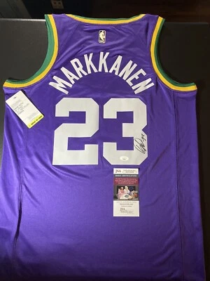 Lauri Markkanen Autographed Signed Utah Jazz Jersey Finland JSA Coa Hot Invest - Image 1 of 4
