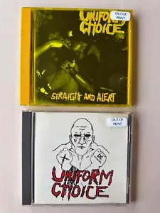 Uniform Choice – Early Demos & Straight and Alert - 2 CDs - Straightedge Punk - Picture 1 of 9