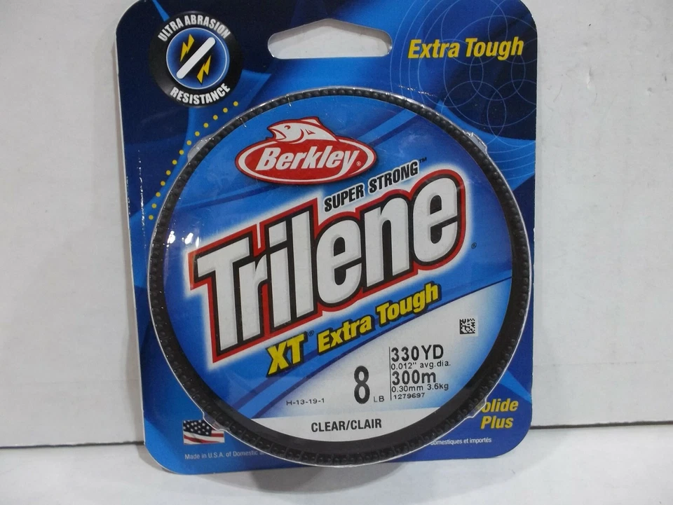 Berkley Trilene XT Extra Tough fishing line 330 yards CLEAR Choose your size!  N - Image 1 of 1