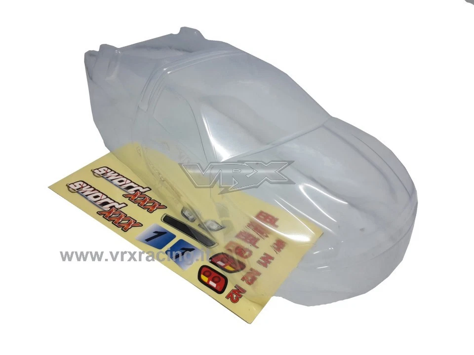 R0202T Carrozzeria trasparente Mega Truggy Sword XXX 1/10 completa vrx - Immagine 1 di 1