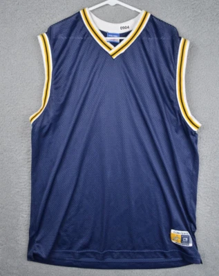 Camiseta Converse Vintage Hombres Extra Grande 48" Azul Marino Timbre Blanco EE. UU. Etiqueta de Papel Foto 1 de 4