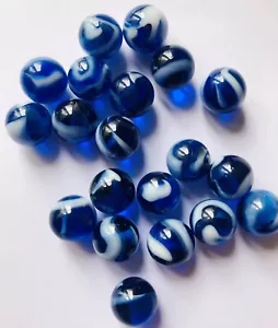 25 x Gezeitenwellenmarmor 16 mm traditionelles Kinder klassisches Spiel/Sammlerstück - Bild 1 von 1