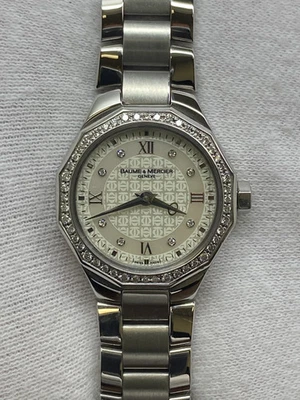 Baume & Mercier Riviera 65506 Silver Diamond Dial Quartz Women's Watch - Image 1 of 4