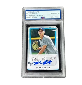Blake Snell Signed Card 2011 1st Bowman Auto Autographed Los Angeles Dodgers - Picture 1 of 2