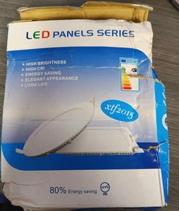 LED Panel Series 8" Round 18W White 90/265V - Picture 1 of 2