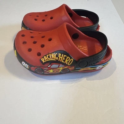 Crocs Lightning McQueen Toddler Size C7 Cars Clog Red Disney Pixar Racing Hero - Image 1 of 4