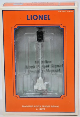 Lionel 6-14099 O Gauge Mainline Block Target Signal LN/Box – 153C Contactor 1:48 - Image 1 of 4