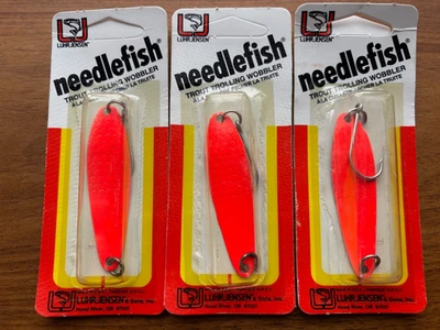 Pez aguja 3 Luhr Jensen descontinuado pre Rapala talla 3 perla de fuego 2,5 pulgadas 0075 Foto 1 de 3