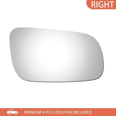 Mirror Glass Fits 01-05 Volkswagen Jetta 1998-04 Passat Passenger Right Side RH Foto 1 de 4