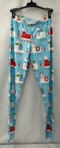 Girls Size Large Blue Chirstmas Llama Carrot Leggings New Without Tag NWOT - Picture 1 of 4