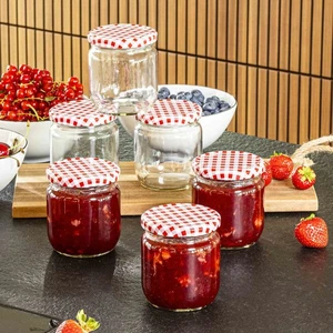 Einmachgläser Marmeladengläser Einweckgläser Sturzgläser mit Schraubdeckel 425ml - Bild 1 von 9