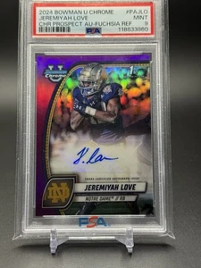 Bowman University 2024 cromo Jeremiyah Love Notre Dame novato automático/150 #PA-JL - Imagen 1 de 2