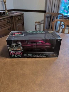 Ertl American Muscle Happy Days 1951 Mercury Coupe Custom Maroon 1:18 Diecast - Picture 1 of 9