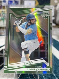 2022 Panini Elite Extra Edition JUNIOR CAMINERO Green Status RC Rookie 55/499 - Picture 1 of 3