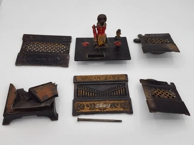 Antique  C.I. MECHANICAL BANK - 1882 - KYSER & REX - ORGAN BANK Parts - Image 1 of 4