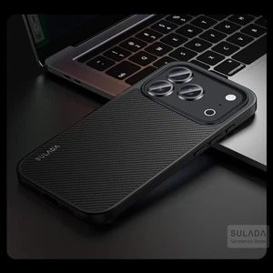 Carbon Fibre Magsafe Hülle Für iPhone 17 16 Pro Max Handy Schutz Case Cover Etui - Picture 1 of 26