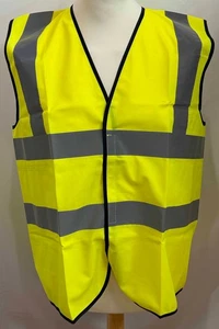 Lote 5 Chaleco Amarillo EN471 Alta Visibilidad Fluorescente Velco Cierre Talla XL Jkts - Imagen 1 de 9