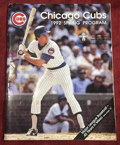1992 Chicago Cubs Spring Training Program Ryne Sandburg Cover - Picture 1 of 2
