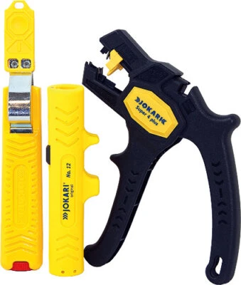 Jokari Kabelverarbeitungs-Set + Kabelmesser Kabel-Entmanteler und Abisolierzange - Bild 1 von 4