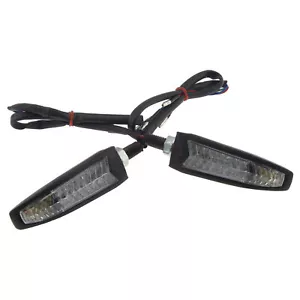 Viper Front Clear Black Light Motorcycle Stem LED Stalk Turn Signal Marker - Bild 1 von 5
