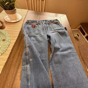 Russell Dura Shield Denim Carpenter Jeans Utility Taschen blau 38x34 - Bild 1 von 9