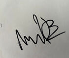 hand signed signature MICHAEL BAY, FILM DIRECTOR, FILM PRODUCER autograph